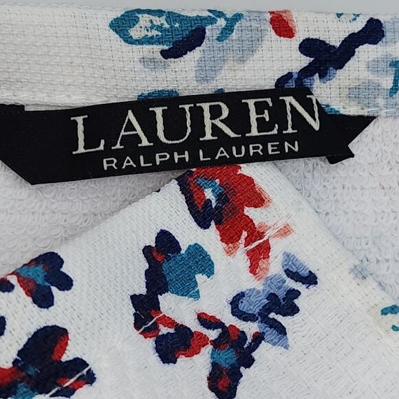 Lauren Ralph Lauren Floral Kitchen Towels Set 2pc Shabby Chic Style - Picture 4 of 7